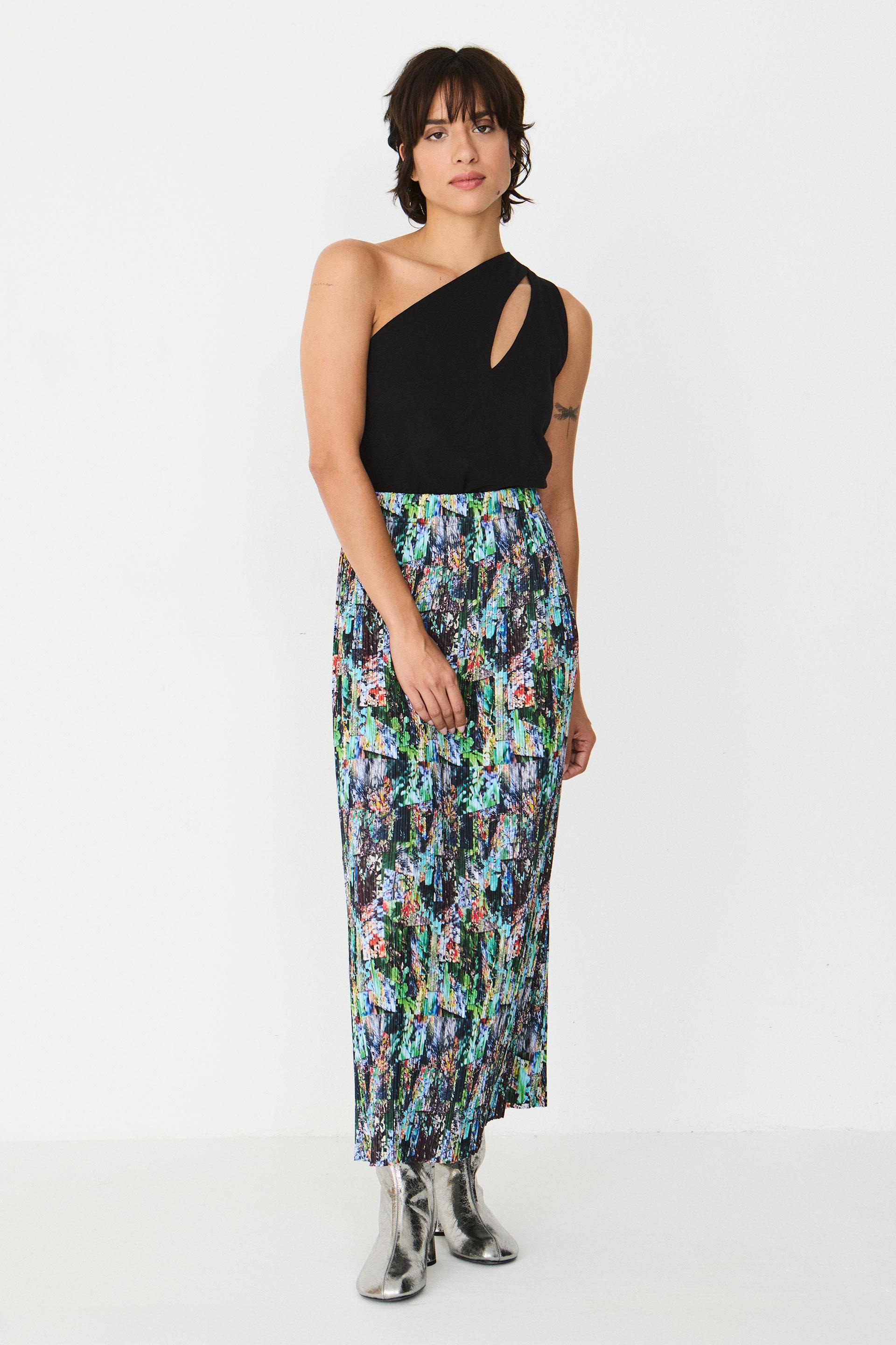 SKFK Laurane Skirt J.Bernar Damen Plissee Rock multicolor
